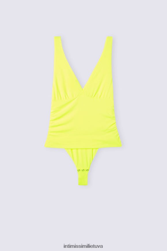 moterys ryškiai geltona pure joy mikromodalinis bodis Intimissimi drabužiai 248BPB1210