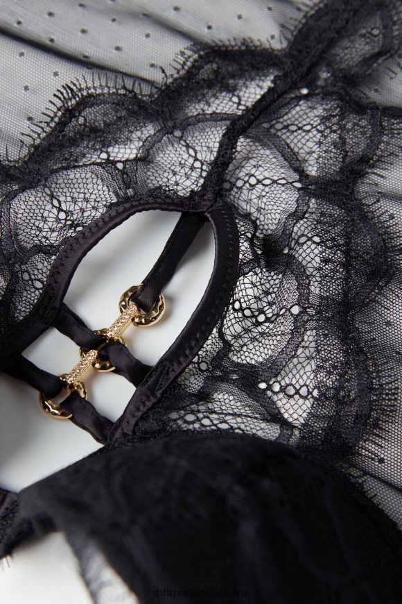 moterys juodas grynas charme carioca basque Intimissimi drabužiai 248BPB1219