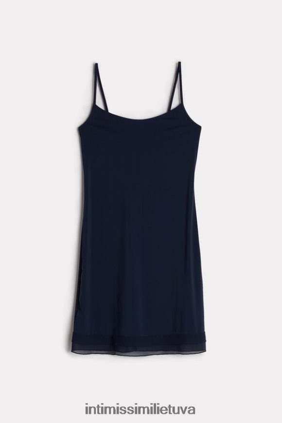 moterys intensyvi mėlyna georgette-Ruffle mikropluošto šlifuoklis Intimissimi drabužiai 248BPB1249