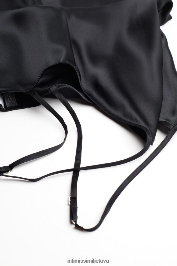 moterys juodas šilko slydimas Intimissimi drabužiai 248BPB1252
