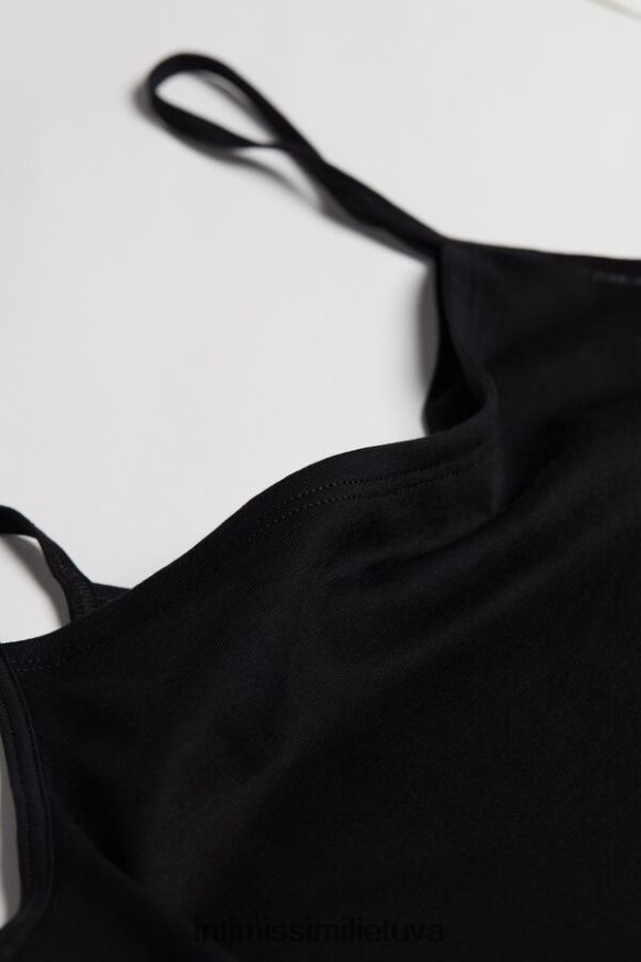 moterys juodas itin gaivus supima medvilninis šleifas Intimissimi drabužiai 248BPB1241