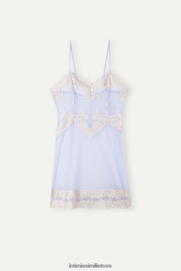 moterys saldžios levandos/dramblio kaulo gražios gėlės babydoll Intimissimi drabužiai 248BPB1217