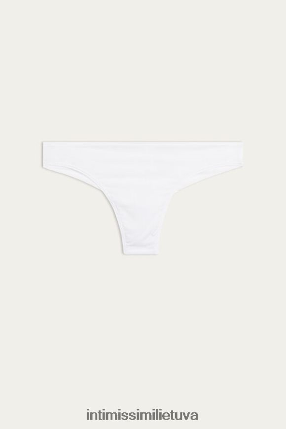 moterys baltas Itin lengvos braziliškos mikropluošto kelnaitės Intimissimi apatinis trikotažas 248BPB1096