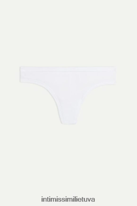 moterys baltas Itin lengvos supima medvilnės braziliškos kelnaitės Intimissimi apatinis trikotažas 248BPB1094