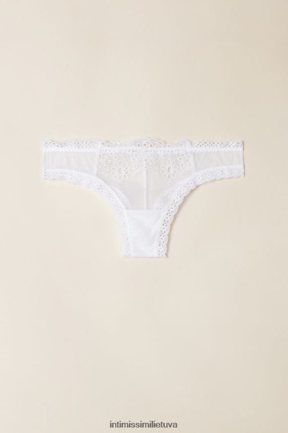moterys baltas nesenstančios paprastumo braziliškos kelnaitės Intimissimi apatinis trikotažas 248BPB930