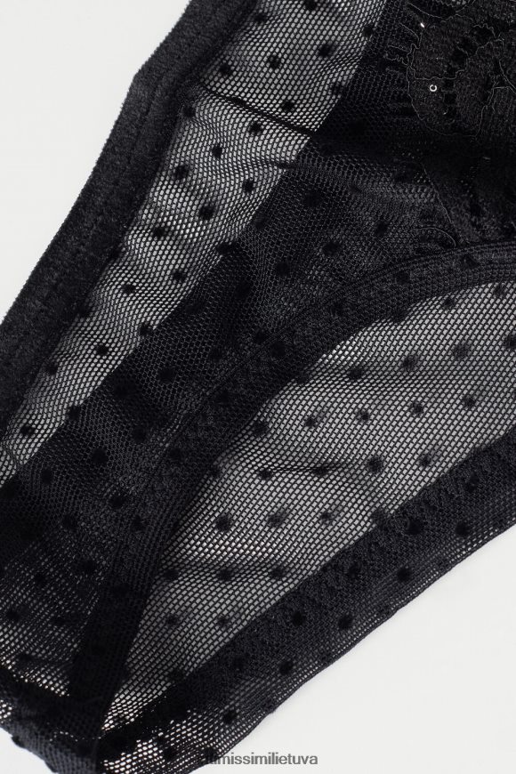 moterys juodas laikas blizginti braziliškas kelnaites Intimissimi apatinis trikotažas 248BPB1006