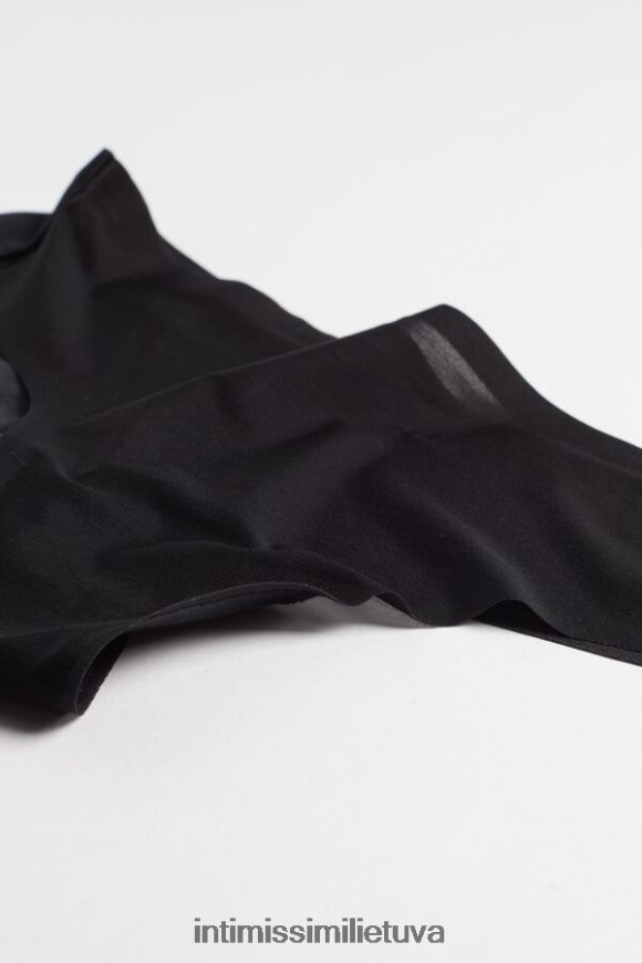 moterys juodas nematomos liečiamos braziliškos kelnaitės Intimissimi apatinis trikotažas 248BPB1145