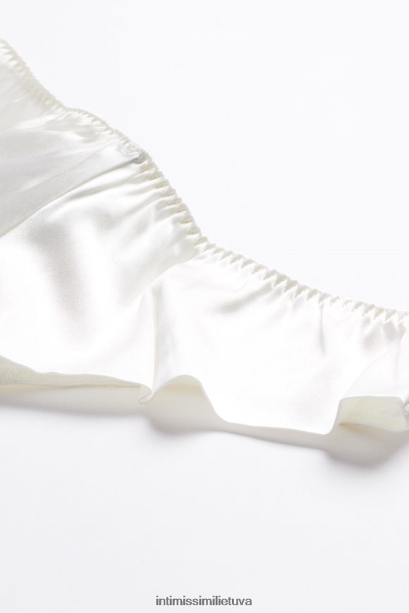 moterys milteliai balti šilkinės braziliškos kelnaitės Intimissimi apatinis trikotažas 248BPB1163