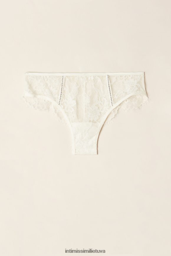 moterys milteliai balti spindi kaip žvaigždės braziliškos kelnaitės Intimissimi apatinis trikotažas 248BPB1011