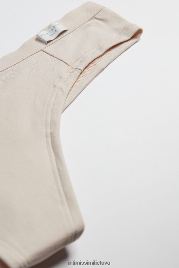 moterys rožinis šilkas natūralios medvilnės braziliškos kelnaitės Intimissimi apatinis trikotažas 248BPB1188