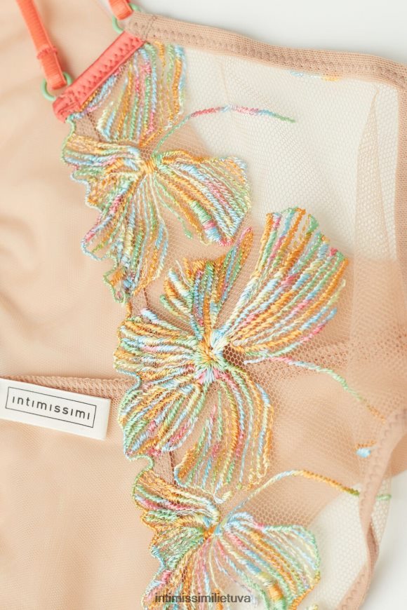 moterys švelni smėlio/daugiaspalvė saldainių spalvų braziliškos kelnaitės Intimissimi apatinis trikotažas 248BPB924