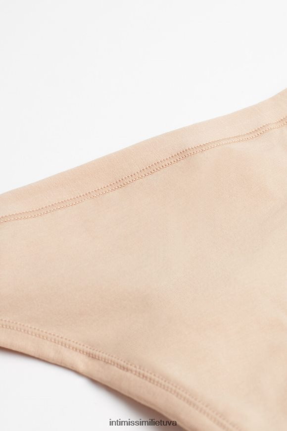 moterys švelnus smėlio spalvos Itin lengvos supima medvilnės braziliškos kelnaitės Intimissimi apatinis trikotažas 248BPB1107