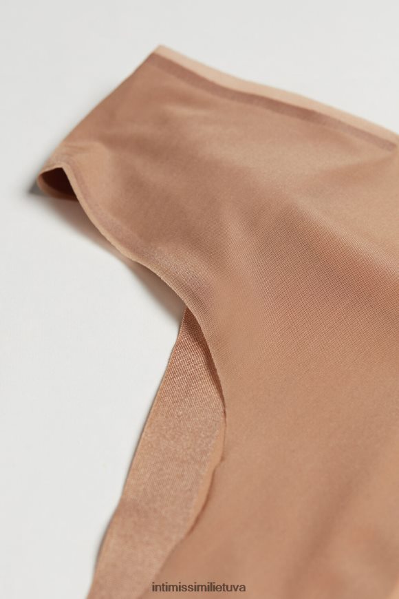 moterys vidutinio smėlio spalvos nematomos liečiamos braziliškos kelnaitės Intimissimi apatinis trikotažas 248BPB1143