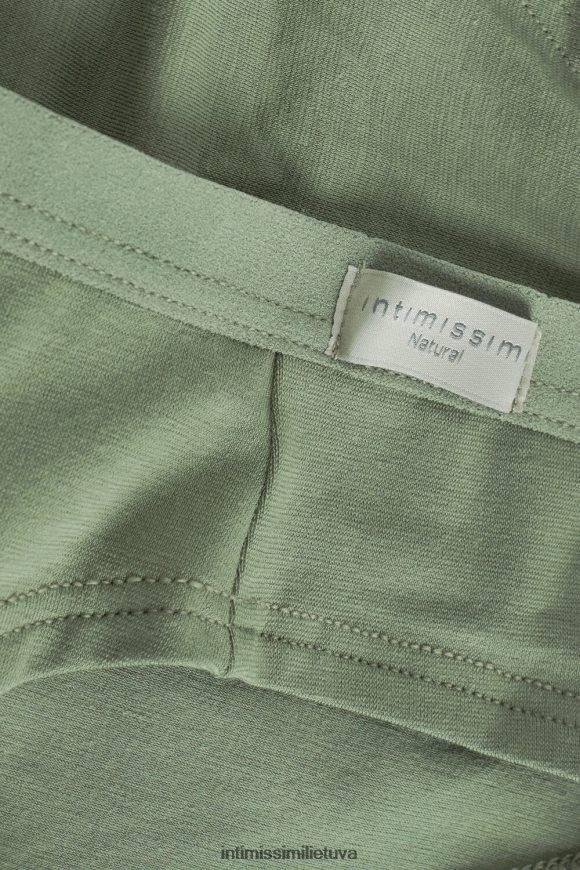 moterys šalavijų žalia natūralios medvilnės kelnaitės Intimissimi apatinis trikotažas 248BPB870