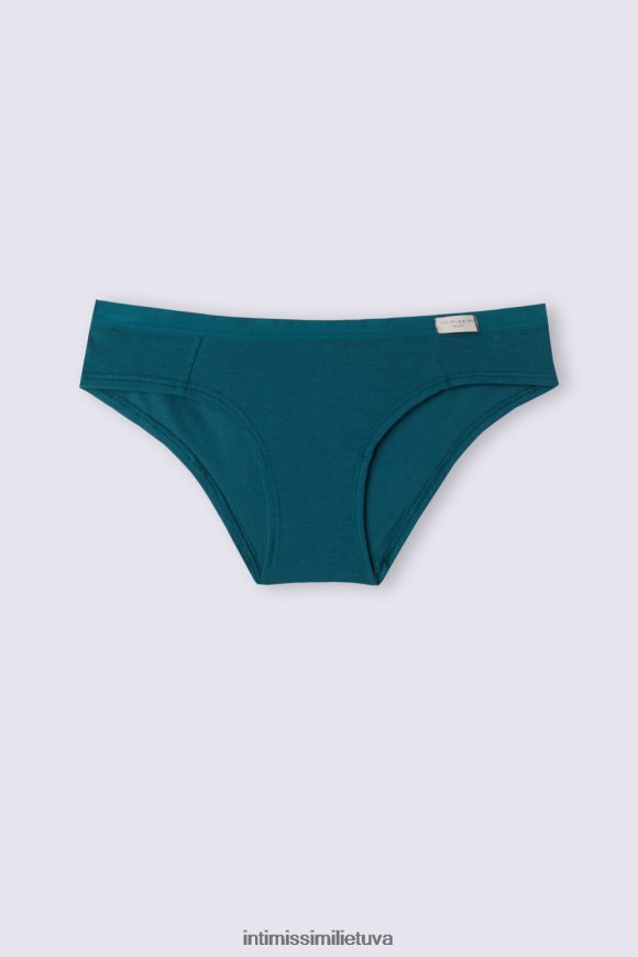 moterys žalsvai mėlyna natūralios medvilnės kelnaitės Intimissimi apatinis trikotažas 248BPB862