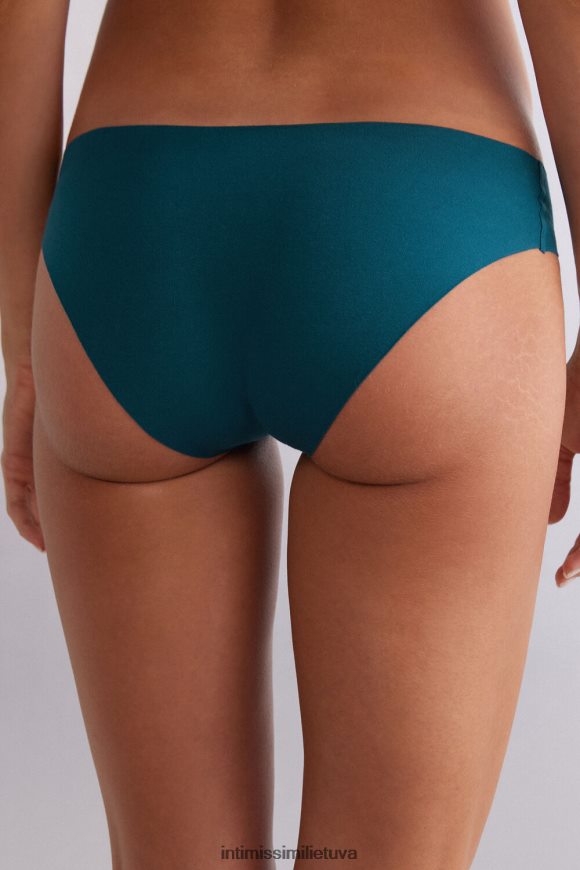 moterys žalsvai mėlyna neapdoroto kirpimo medvilninės kelnaitės Intimissimi apatinis trikotažas 248BPB899