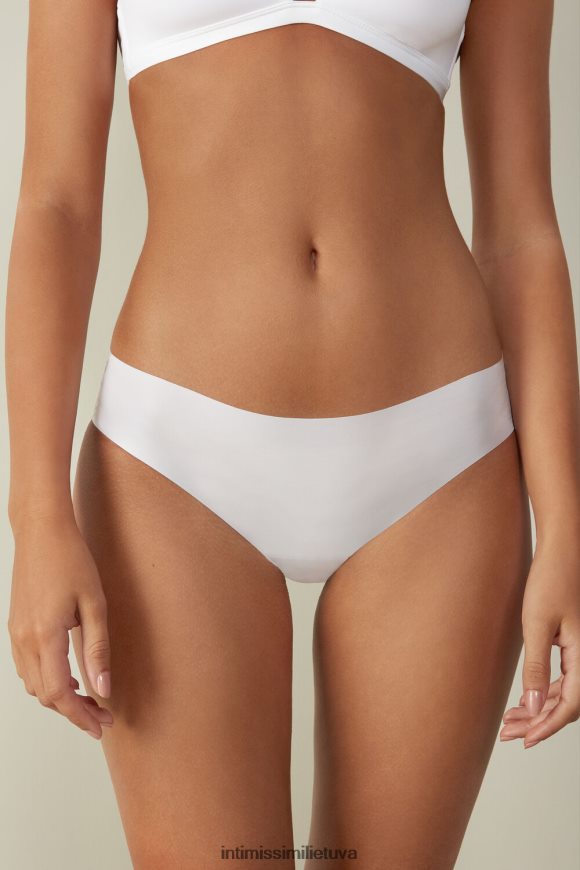 moterys baltas besiūlės mikropluošto prigludusios kelnaitės Intimissimi apatinis trikotažas 248BPB1172