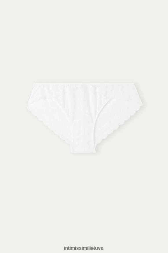 moterys baltas žemo aukščio nėrinių kelnaitės Intimissimi apatinis trikotažas 248BPB1091