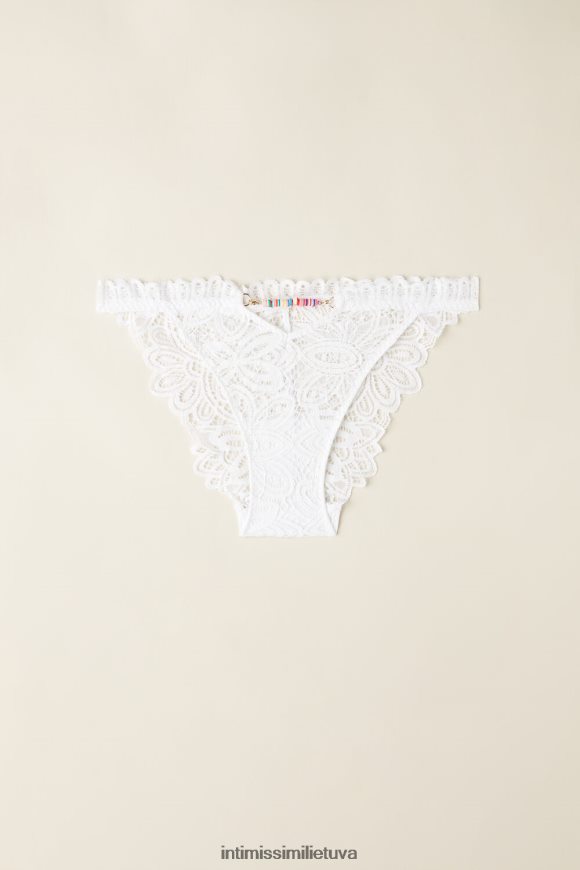 moterys baltas karštų vasaros dienų kelnaitės su šoniniais dirželiais Intimissimi apatinis trikotažas 248BPB935
