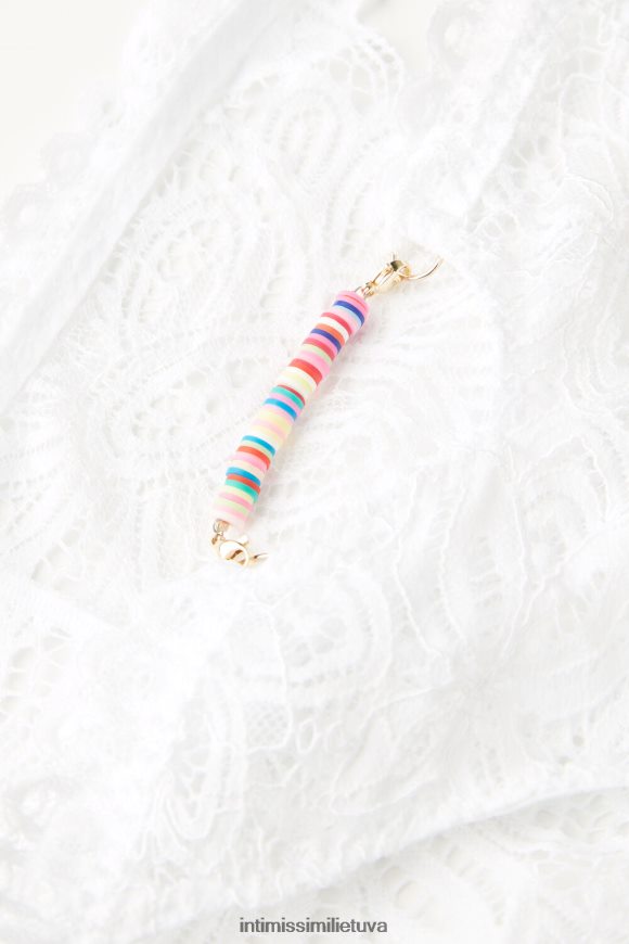 moterys baltas karštų vasaros dienų kelnaitės su šoniniais dirželiais Intimissimi apatinis trikotažas 248BPB935