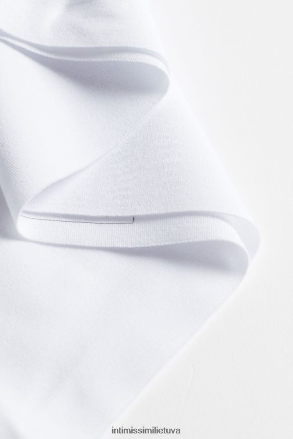 moterys baltas neapdoroto kirpimo medvilninės kelnaitės Intimissimi apatinis trikotažas 248BPB1186