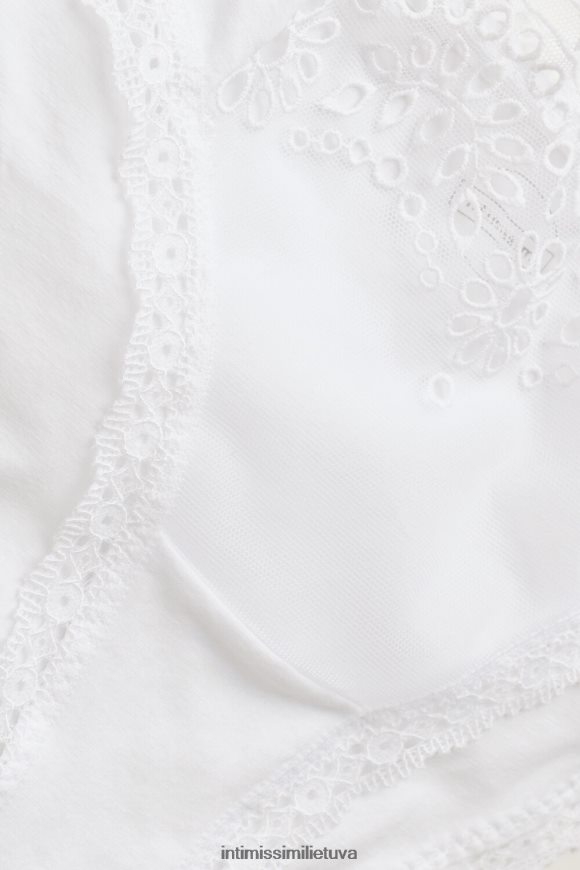 moterys baltas nesenstančios paprastumo medvilninės kelnaitės Intimissimi apatinis trikotažas 248BPB931