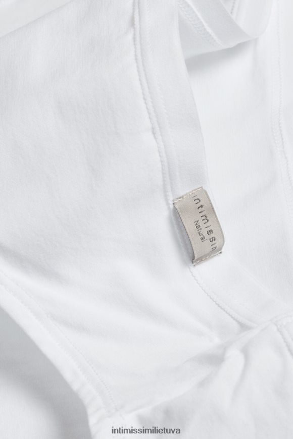 moterys baltas pilnai dengiančios medvilninės kelnaitės Intimissimi apatinis trikotažas 248BPB1033