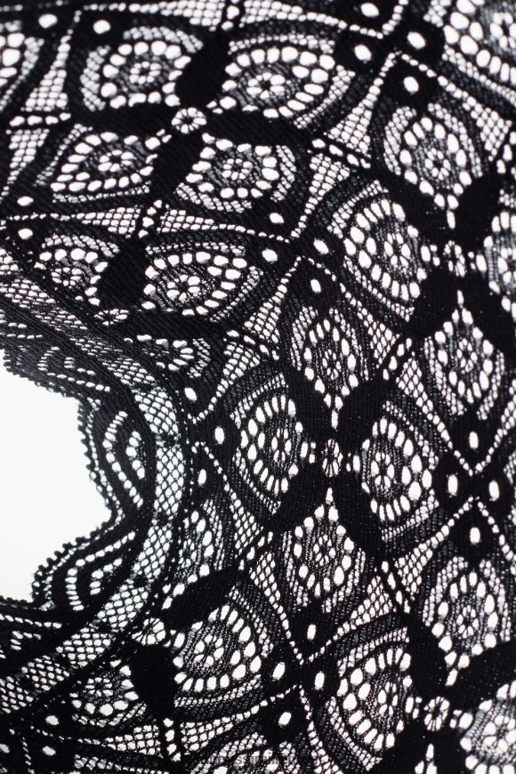 moterys juodas šilko ir nėrinių kelnaitės Intimissimi apatinis trikotažas 248BPB1132