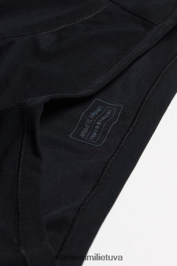 moterys juodas itin lengvos supima medvilninės kelnaitės Intimissimi apatinis trikotažas 248BPB1142