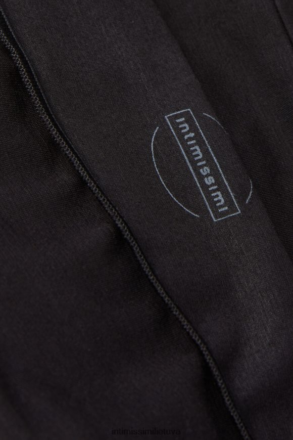 moterys juodas mažo aukščio medvilninės kelnaitės Intimissimi apatinis trikotažas 248BPB922