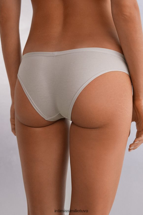 moterys ledo pilka natūralios medvilnės kelnaitės Intimissimi apatinis trikotažas 248BPB858