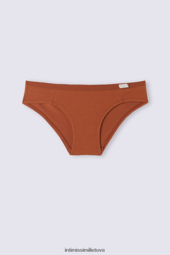moterys lengvo cinamono natūralios medvilnės kelnaitės Intimissimi apatinis trikotažas 248BPB875