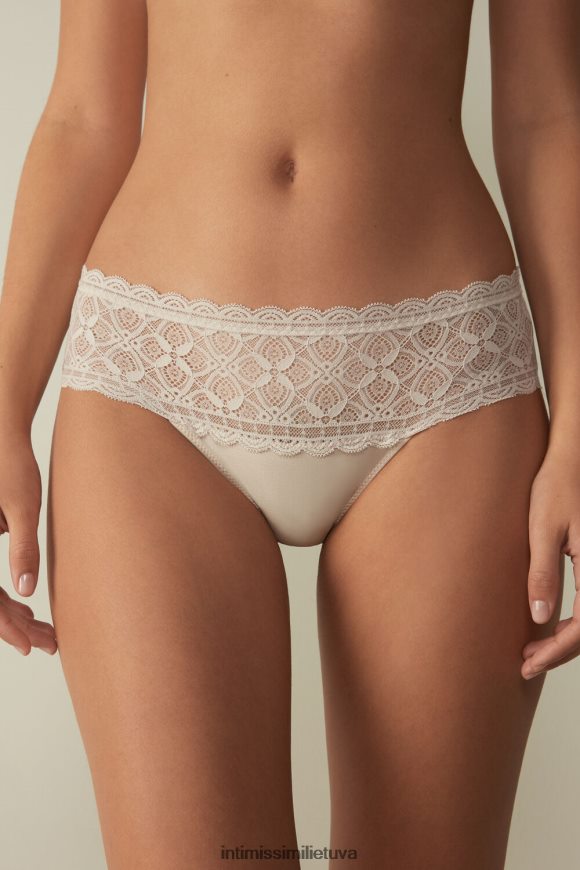 moterys rožinis šilkas daugiaaukštės kelnaitės iš nėrinių ir medvilnės Intimissimi apatinis trikotažas 248BPB1073