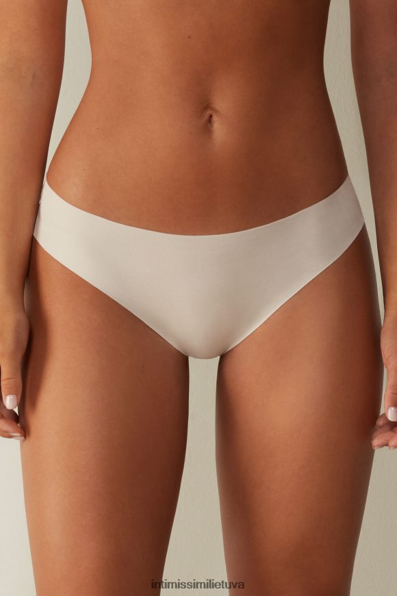 moterys rožinis šilkas neapdoroto kirpimo medvilninės kelnaitės Intimissimi apatinis trikotažas 248BPB1179