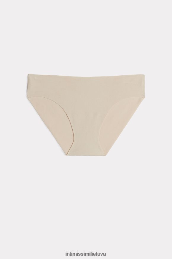 moterys rožinis šilkas neapdoroto kirpimo medvilninės kelnaitės Intimissimi apatinis trikotažas 248BPB1179