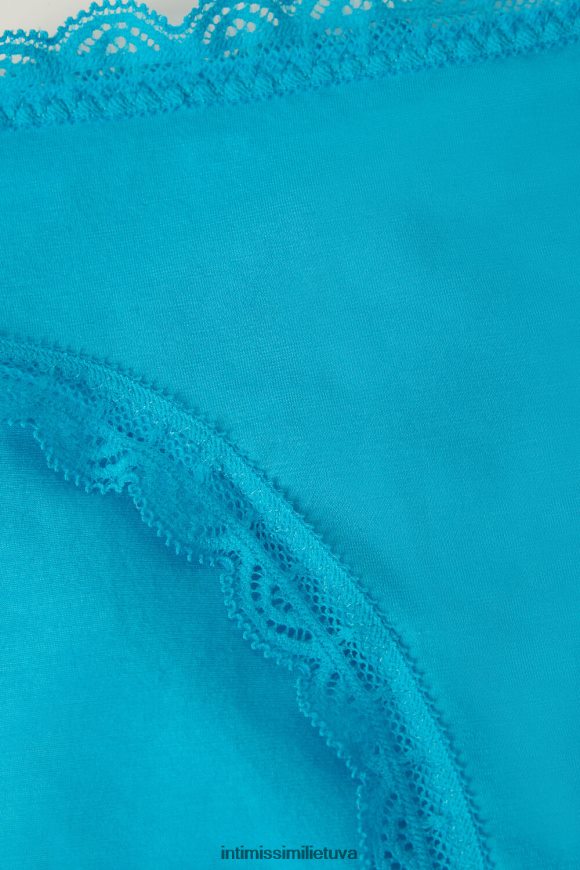 moterys skaitmeninis turkis medvilninės ir nėrinių kelnaitės Intimissimi apatinis trikotažas 248BPB999