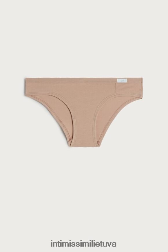 moterys švelnus smėlio spalvos natūralios medvilnės kelnaitės Intimissimi apatinis trikotažas 248BPB1191