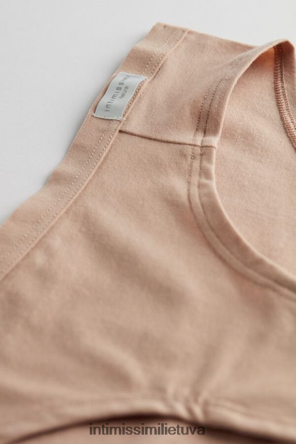 moterys švelnus smėlio spalvos natūralios medvilnės kelnaitės Intimissimi apatinis trikotažas 248BPB1191