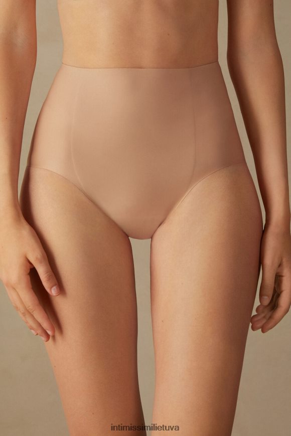moterys švelnus smėlio spalvos neapdoroto kirpimo mikropluošto kelnaitės Intimissimi apatinis trikotažas 248BPB1117