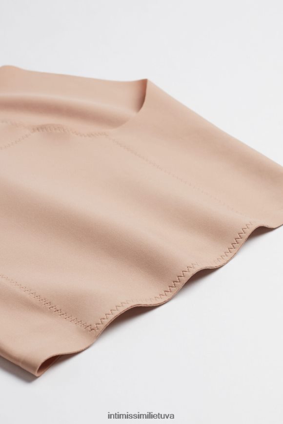 moterys švelnus smėlio spalvos neapdoroto kirpimo mikropluošto kelnaitės Intimissimi apatinis trikotažas 248BPB1117