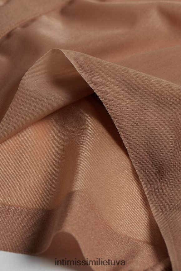 moterys vidutinio smėlio spalvos nematomos liečiamos kelnaitės su šoniniais dirželiais Intimissimi apatinis trikotažas 248BPB1123