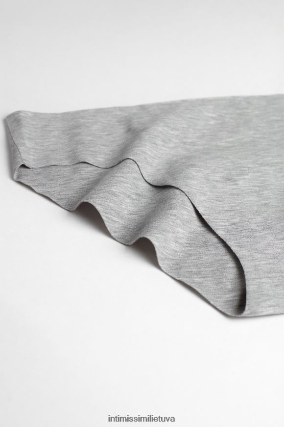 moterys šviesiai pilkas melanžas neapdoroto kirpimo medvilninės kelnaitės Intimissimi apatinis trikotažas 248BPB1185