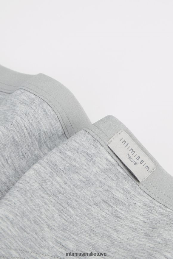 moterys šviesiai pilkas melanžas pilnai dengiančios medvilninės kelnaitės Intimissimi apatinis trikotažas 248BPB1032
