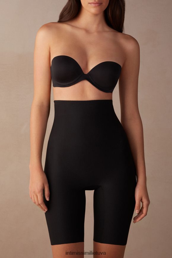 moterys juodas besiūliai mikropluošto formuojantys šortai Intimissimi apatinis trikotažas 248BPB990