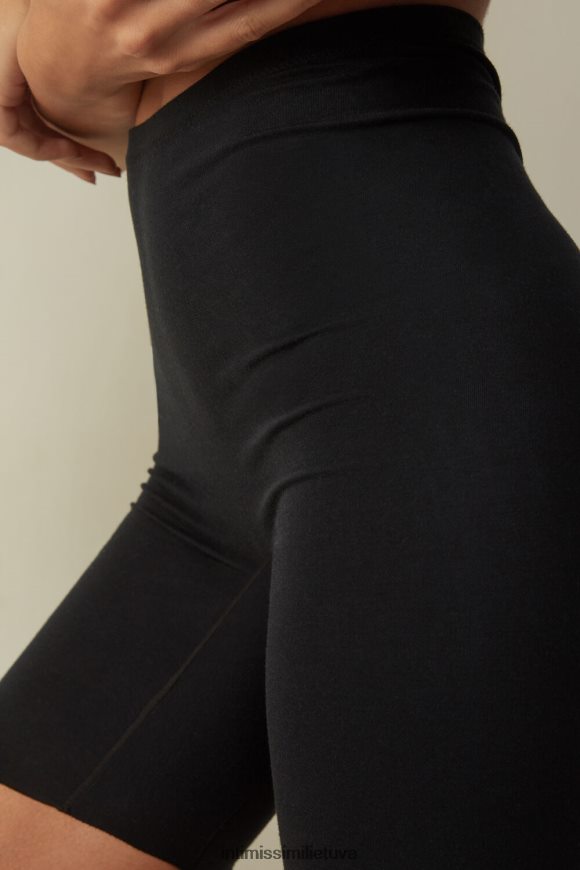 moterys juodas besiūliai supima medvilniniai šortai Intimissimi apatinis trikotažas 248BPB1178