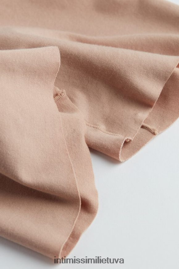 moterys švelnus smėlio spalvos besiūliai supima medvilniniai šortai Intimissimi apatinis trikotažas 248BPB1177