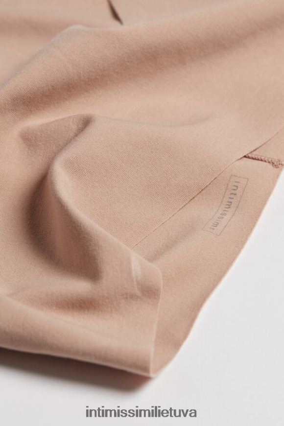 moterys švelnus smėlio spalvos lazeriu kirptos medvilnės prancūziškos kelnaitės Intimissimi apatinis trikotažas 248BPB1155