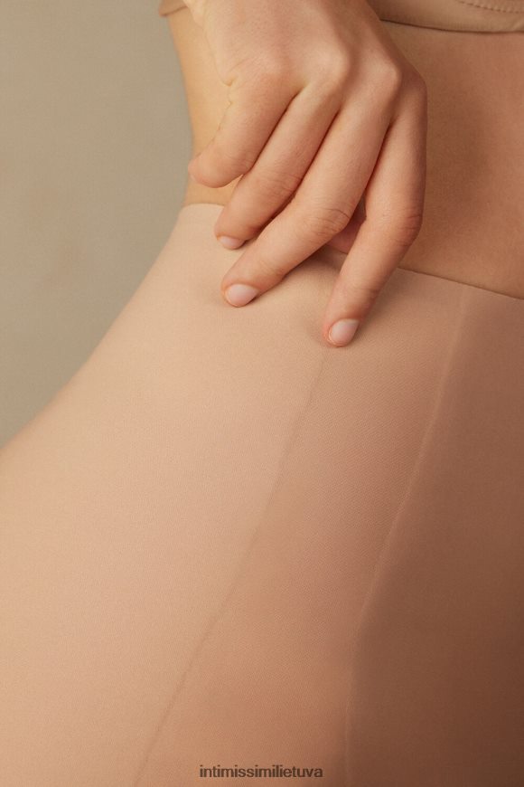 moterys švelnus smėlio spalvos neapdoroto kirpimo mikropluošto šortai Intimissimi apatinis trikotažas 248BPB1119