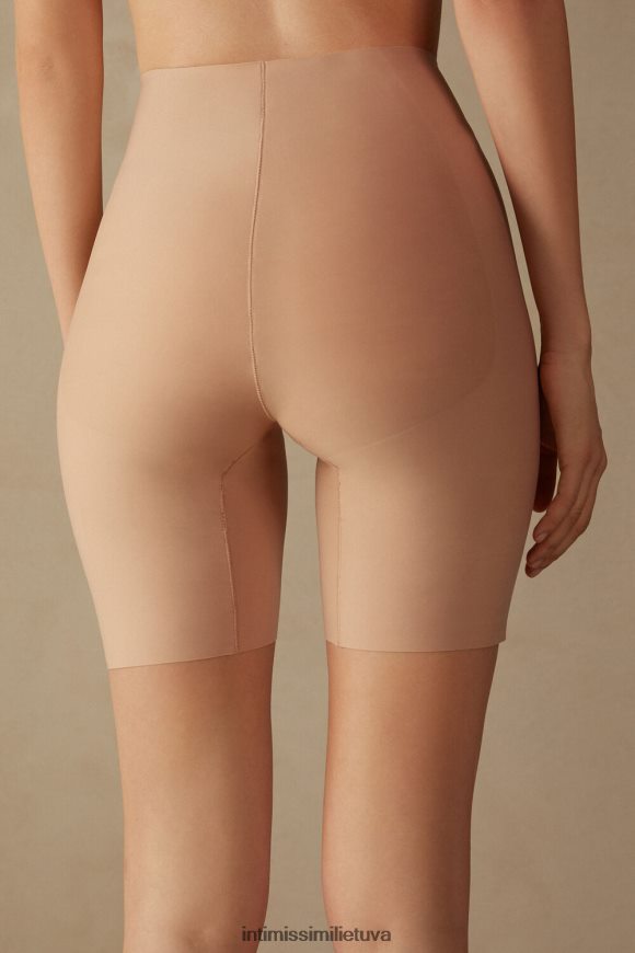moterys švelnus smėlio spalvos neapdoroto kirpimo mikropluošto šortai Intimissimi apatinis trikotažas 248BPB1119