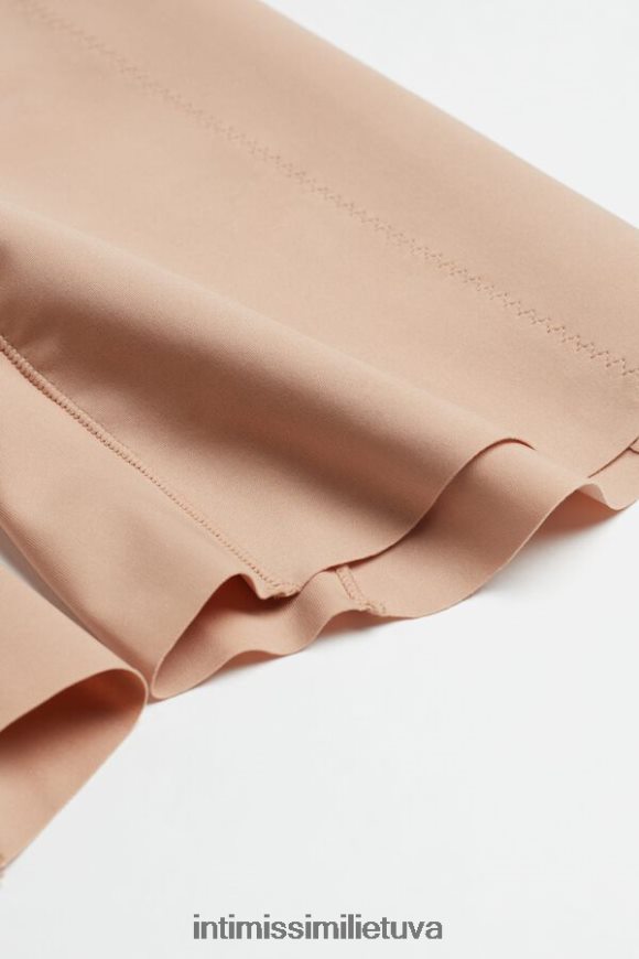 moterys švelnus smėlio spalvos neapdoroto kirpimo mikropluošto šortai Intimissimi apatinis trikotažas 248BPB1119